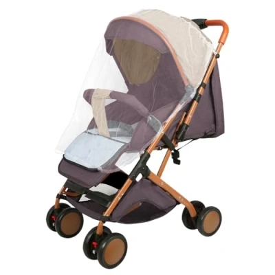 Image de Poussette Canne Bébé Ultra Légère, Compacte, Pliable et Inclinable de la Naissance à 25 kg, avec Système Trolley, Housse Pluie Incluse, CapoteExtensible B Kaki