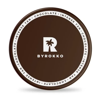 Image de BYROKKO Shine Brown Chocolate Accélérateur de Bronzage (200 ml), Crème Solaire efficace dans les Cabines et au Soleil, Bronzante Rapide XXL pour un Intense Chocolat