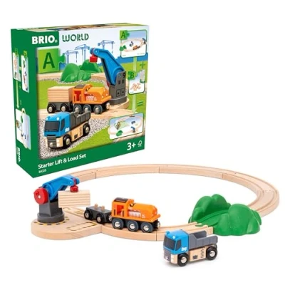 Image de Brio World 36028 Circuit de démarrage Transport Fret Pack A Train pour Les Enfants à partir 3 Ans