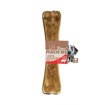 Image de RIGA Mach&#039;os Os pour Chien XXL Peau De Buffle Riche en Protéines Hygiène Buccale Mastication Et Récompense Grand 400G