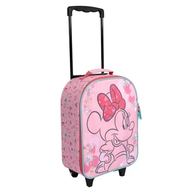 Image de Undercover Minnie Mouse Trolley pour Enfants Compartiment Principal spacieux Compagnon de Voyage idéal Tige télescopique réglable et fixable