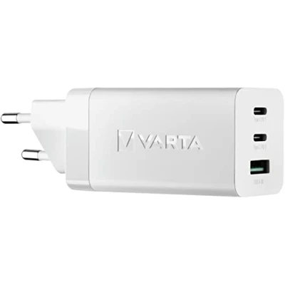 Image de VARTA Chargeur 65W, charge jusqu&#039;à 3 appareils en même temps, High Speed Charger, pour ordinateurs portables, smartphones, super léger et compact, adaptateur d&#039;alimentation