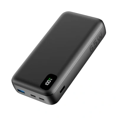 Image de A ADDTOP Batterie Externe 20000mAh 65W Power Bank, PD3.0 QC4.0 Charge Rapide 3 Sorties Chargeur Portable USB C Input &amp; Output pour Laptop MacBook Dell XPS iPhone iPad Switch