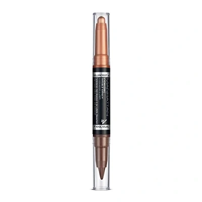 Image de Manhattan Eyemazing Double Effect Crayon eye liner et fard à paupières rotatif 2 en 1 Couleur marron (002 Molten Metal) x 1,6 g