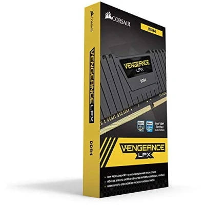 Image de Corsair Vengeance LPX 8 Go (1 x Go) DDR4 3200 (PC4 25600) C16 optimisé pour AMD Ryzen Noire