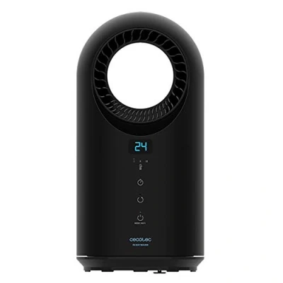 Image de Cecotec Chauffage Basse Consommation Ready Warm 8400 Sans Lame Connecté. Puissance 1500 W, Wifi, Télécommande, Ecran LED, Tactile, 3 Modes, Oscillation, Minuterie, Triple Système de Sécurité