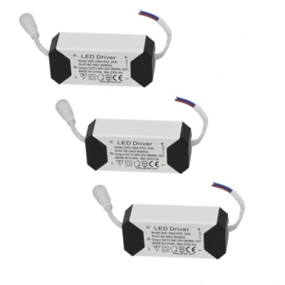 Image de Jandei Pack de 3 Drivers Transformateurs 18W 24W DC, entrée multi tension 170 265V AC 50/60Hz, sortie 72 86 Vdc 240 260 mA. Adaptés pour remplacer dans les downlights et autres équipements LED