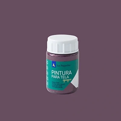 Image de La Pajarita peinture pour tissu opaque métallisée Tom 08 en forme de cerise 35 ml, d&#039;application directe sur toile
