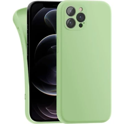 Image de MyGadget Coque Compatible avec Apple iPhone 12 Pro Max Case TPU Souple &amp; Soft Cover Protection Extra Fine Légère Étui Coloré Anti Choc et Rayures Vert