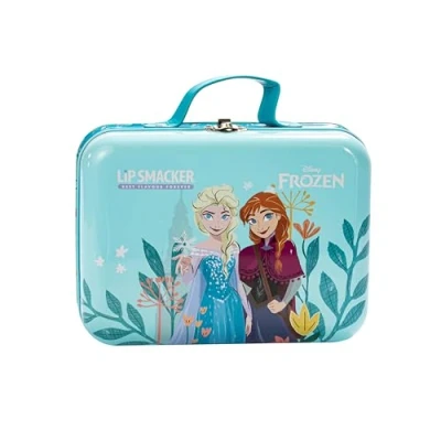 Image de Lip Smacker Boîte à Lunch Frozen Tin, Ensemble Maquillage Tout en un pour Enfants avec Visage, Lèvres et Ongles Accessoires Inclus Look de Princesse