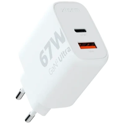 Image de Xtorm GaN2 Dual USB C Chargeur Rapide 67W Blanc