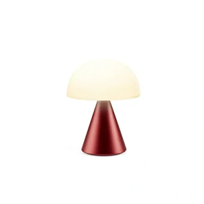 Image de Lexon MINA L lampe Champignon LED sans fil rechargeable, à poser avec 9 couleurs de lumière variateur d&#039;intensité, tactile et jusqu&#039;à 24h d&#039;autonomie Rouge Sombre