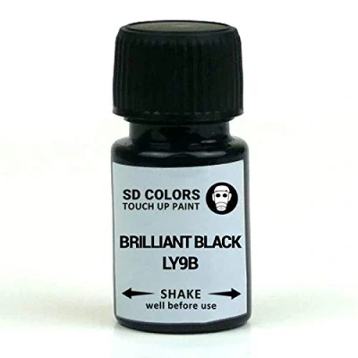 Image de SD COLORS LY9B L041 A1 Peinture de retouche Noir brillant 15 ML
