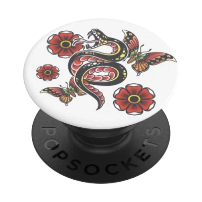 Image de PopSockets: PopGrip Support et Grip pour Smartphone Tablette avec Un Top Interchangeable Cobra