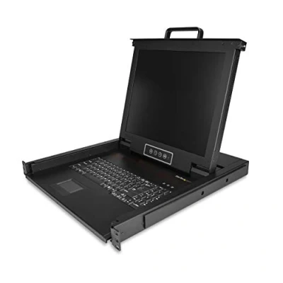 Image de STARTECH Console LCD de 17&quot; à montage en rack 1U avec clavier américain Interface VGA Câble KVM inclus 1 Ordinateur(s)