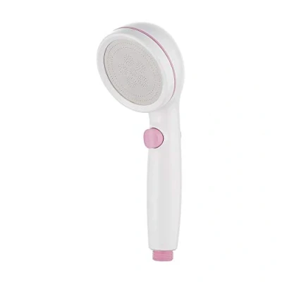Image de Ibergrif Pommeau de Douche Haute Pression Economie Deau Douchette avec d&#039;eau Réglable, Salle Bain Universelle 1/2 Pouce, Facile à Installer et Nettoyer, Dia: 85mm, Rose