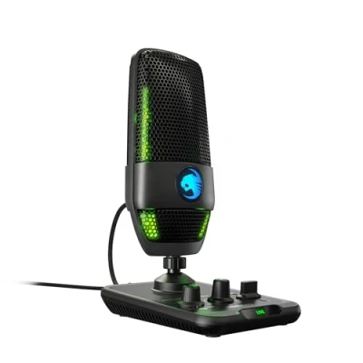 Image de ROCCAT Torch Microphone USB de qualité Studio, Noir