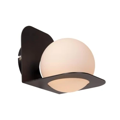 Image de Lucide Davy applique murale 14 x 16 16,7 cm IP44 noir