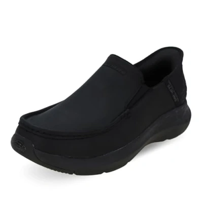 Image de Skechers Homme Parson Oswin avec Technologie Slip in Mocassin, Noir, 48.5 EU