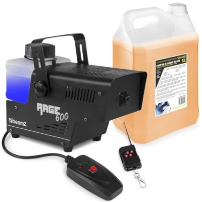 Image de Machine à fumée BeamZ RAGE600 avec 5 litres de liquide idéal pour animer vos soirées