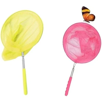 Image de Teogneot Filet à Papillon Enfant, 2 Pièces Papillon, Coloré de avec Poignée Antidérapant