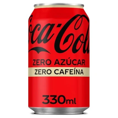 Image de Refresco Individual de Cola Coca Zero sin cafeína lata 33 cl