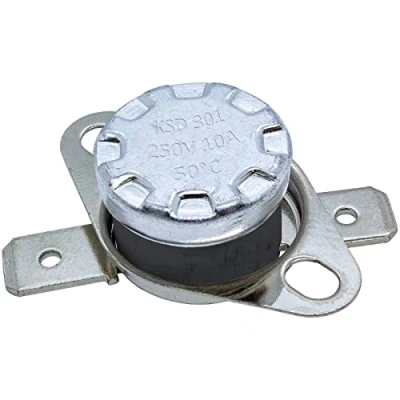 Image de Lumonic KSD301 Interrupteur de température bimétallique 50C I thermique à fermeture 250V 10A Réglable avec b