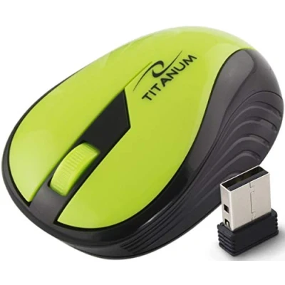 Image de Souris Optique Sans Fil ESPERANZA TM114G 2,4 GHz 1000 DPI Vert Noir