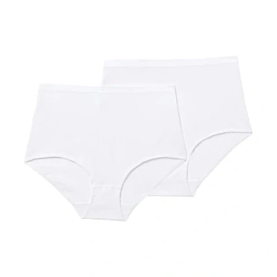 Image de Playtex Femme Maxi Coton Bio Ultra confortable X2 Culotte, Blanc, 44 EU