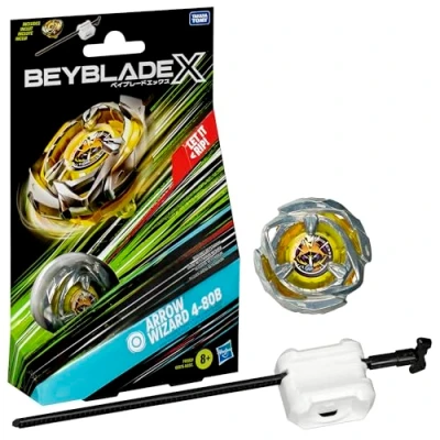 Image de Beyblade X Starter Pack F9582 Toupie &amp; Lanceur Arrow Wizard 4 80B