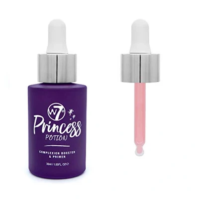 Image de W7 Princess Potion Gouttes Base Visage Hydratant Et Léger Pour Un Teint Éclatant Contient Acide Hyaluronique Aloe Vera Applicateur Compte Goutte Une Application Parfaitte