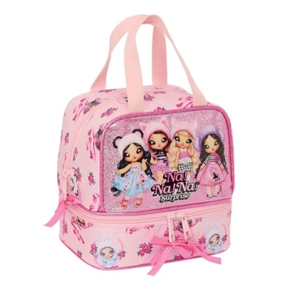 Image de Safta NANANA Fabulous Porte goûter, qualité et résistance maximale, pour nourriture, loisirs, goûter petit déjeuner, 20 x 15 cm, couleur rose, Estándar, Décontracté