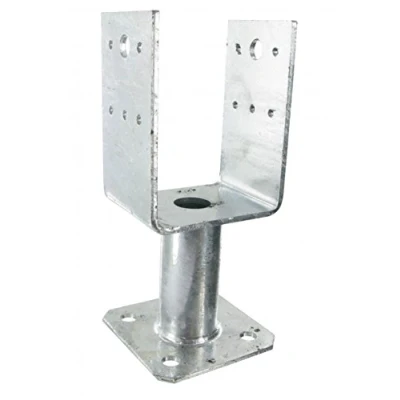 Image de Simpson Strong Tie Pied de poteau en U avec platine A/B/C/ep 90/126,5/70/5mm cdt. 1 pièce ref. PPUP90