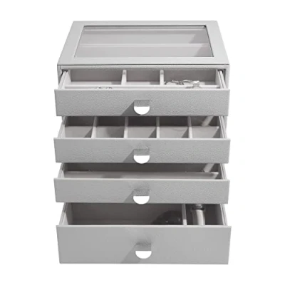 Image de Stackers Pebble Grey Classic Jewellery Box Set of 4 (with drawers)