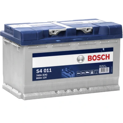 Image de BOSCH S4 0 092 S40 110 Batterie de démarrage 12V 80Ah 740A B13 AUDI: A4 B6/B7 Cabriolet, TT Roadster, A6 C5 Berline, MERCEDES BENZ: Classe C Berline