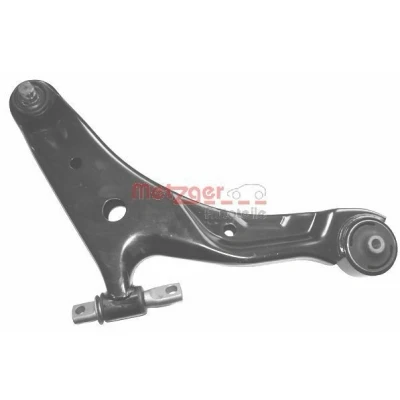 Image de METZGER 58048002 Bras de suspension avec support en caoutchouc, rotule Essieu avant droit, inférieur barre oscillant transversal