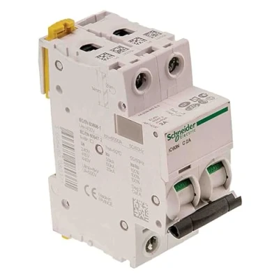 Image de Schneider Electric Acti9, iC60N disjoncteur 2P 1A courbe C A9F74201