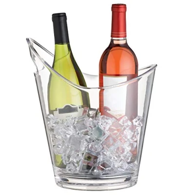 Image de Barcraft Seau à Vin, pour une, deux Bouteilles Ou Plus, Transparent