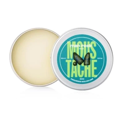 Image de Men Rock Awakening Moustache Wax, Parfaite pour Modeler, Coiffer et Dompter les Poils Indisciplinés, Favorise une Croissance de plus Douce 25ml