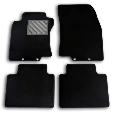 Image de MTC Tapis de Sol pour Nissan X Trail T32 III à partir 2014 sur Mesure, antidérapant, Talonnette en Caoutchouc renforcé et Boutons Fixation, Noir