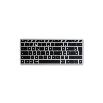 Image de Satechi Slim X1 clavier Bureau Bluetooth QWERTZ Allemand Noir, Gris Neuf