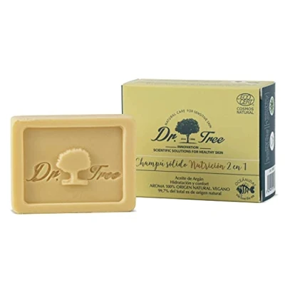 Image de Dr. Tree shampooing et après solides Nourrissants anti frizz ECOCERT 75gr