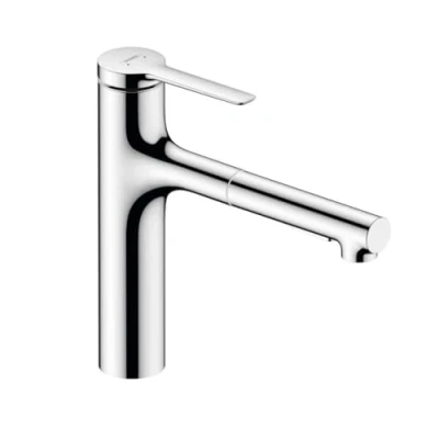 Image de hansgrohe Zesis M33 Mitigeur de cuisine 160 avec douchette extractible 2 jets, sBox, chromé, 74804000