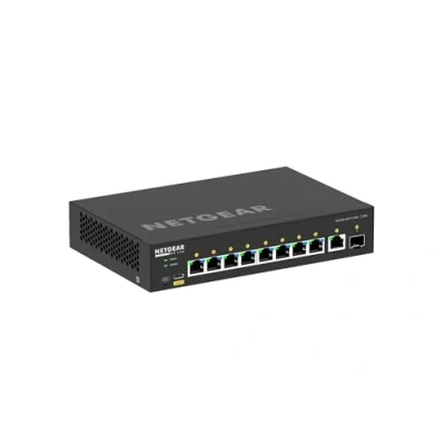 Image de NETGEAR GSM4210PD 100EUS commutateur réseau Géré L2/L3 Gigabit Ethernet (10/100/1000) Connexion Ethernet, supportant l&#039;alimentation via ce port (PoE) Noir