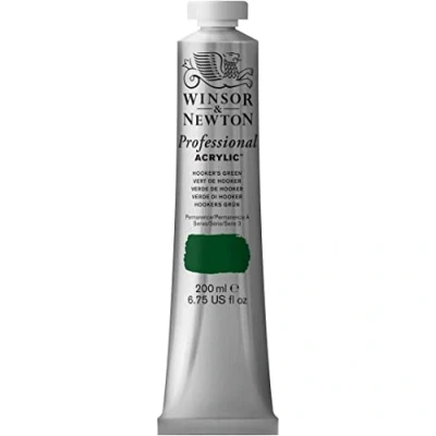 Image de Winsor &amp; Newton Professional Acrylique Tube 200ml 311 Vert de Hooker