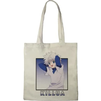 Image de HUNTER X TOTE BAG KILLUA», REFERENCE : BWHUNTXBB002, ECRU, 38 42 CM