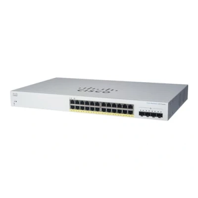 Image de Cisco Commutateur Intelligent Business CBS220 24FP 4X 24 Ports GE PoE complète SFP+ 4 x 10G Garantie matérielle limitée de 3 ans (CBS220 EU)