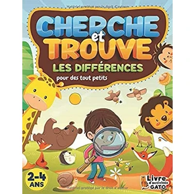 Image de Cherche et trouve des tout petits: les différences ! Jeux d&#039;éveil pour améliorer la concentration l&#039;attention enfants de 2 ans 3 4