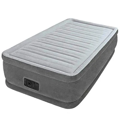 Image de Intex Lit Gonflable Comfort Plush 1 Place Elec Fiber Tech, Gris 67766NP