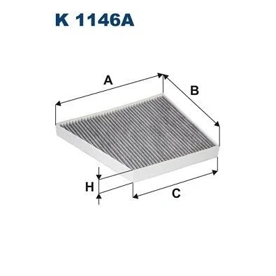 Image de FILTRON K 1146A Filtre d&#039;habitacle à charbon actif 312, 232 258 34 MERCEDES BENZ: Classe E Berline, CLS Coupe, Break